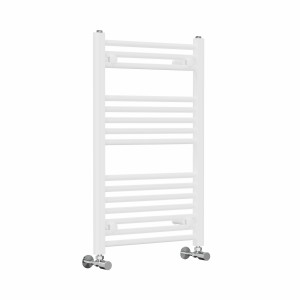 Bergen 800 x 500mm Straight White Heated Towel Rail
