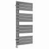 Kristiansund 1126 x 500mm Gunmetal Thermostatic Touch Control Wifi Electric Heated Towel Rail
