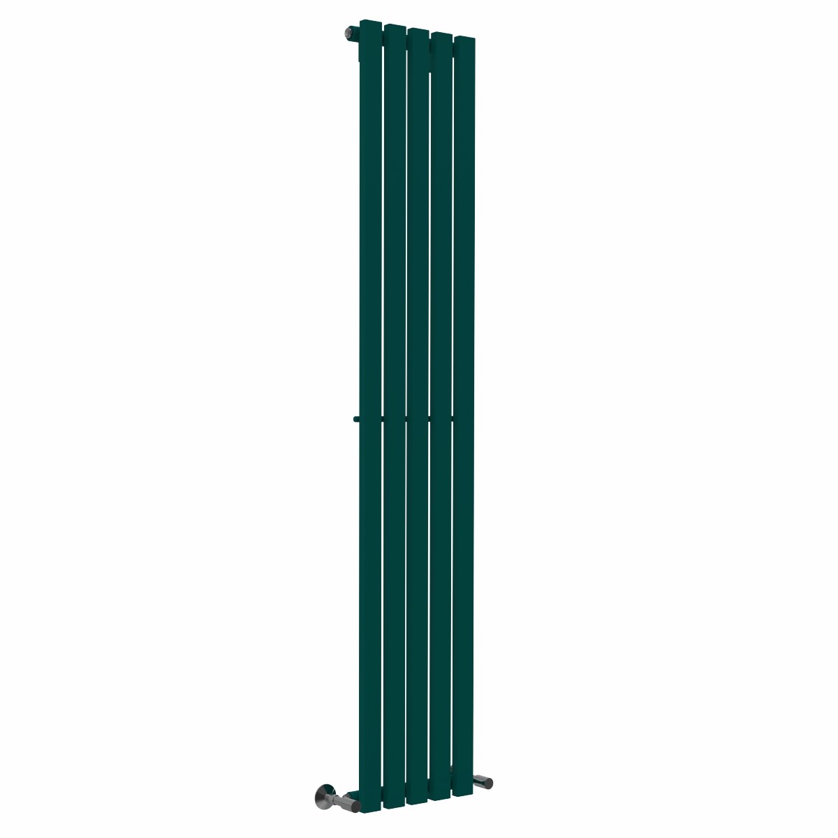 Lulea 1800 x 340mm Blue Green Single Flat Panel Vertical Designer Radiator