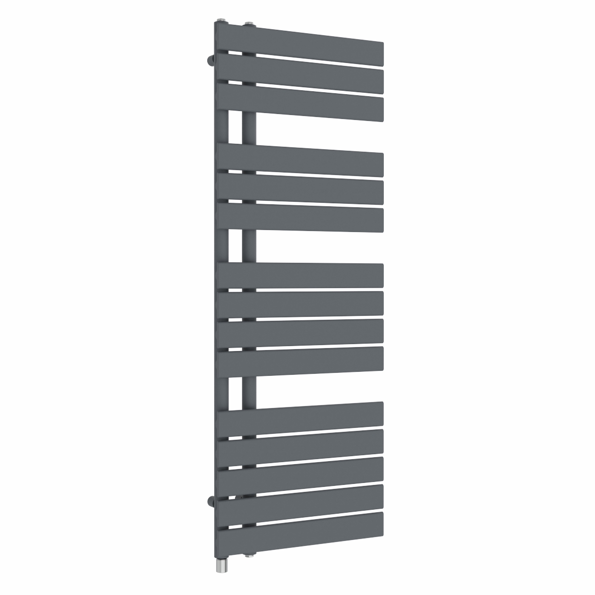 Kristiansund 1380 x 500mm Anthracite Simple Electric Heated Towel Rail