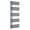 Koli 1600 x 600mm Anthracite Simple Electric Heated Towel Rail