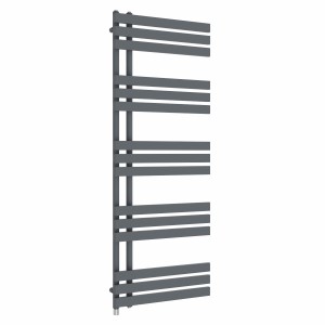 Koli 1600 x 600mm Anthracite Simple Electric Heated Towel Rail