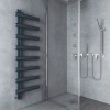 Carisa Moon L 1600 x 500mm Anthracite Designer Aluminium Towel Rail