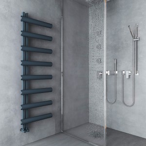 Carisa Moon L 1600 x 500mm Anthracite Designer Aluminium Towel Rail