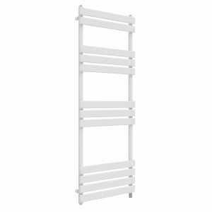 Juva 1600 x 600 mm White Flat Panel Simple Electric Heated Towel Rail