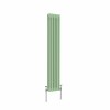 Bern 1500 x 200mm Pastel Green Triple Vertical Column Radiator