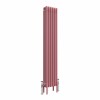 Bern 1500 x 290mm Rose Pink Four Column Vertical Traditional Radiator