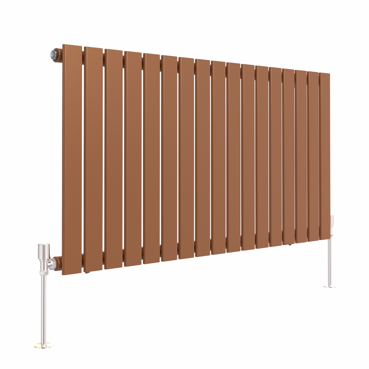 Karlstad 600 x 1158mm Metallic Bronze Single Flat Panel Horizontal Designer Radiator