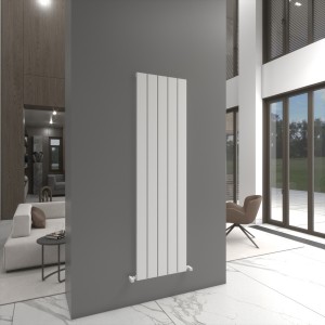 Carisa Angers 1800 x 495mm White Designer Aluminium Radiator