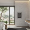 Bergen - Straight Black Heated Towel Rail - Choice of Size
