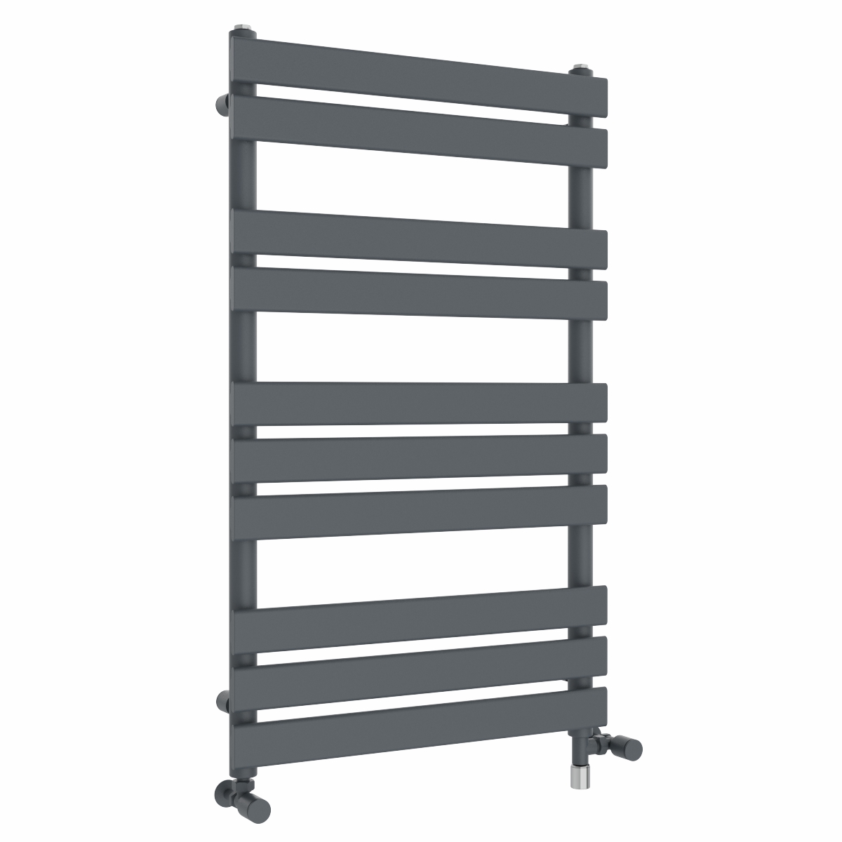 Juva 1000 x 600mm Dual Fuel Sand Grey Flat Panel Simple Electric Heated Towel Rail