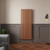 Norden 1600 x 591mm Metallic Bronze Single Oval Column Vertical Designer Radiator