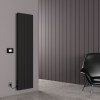 Carisa Boreas N 1800 x 462mm Black Designer Aluminium Electric Radiator