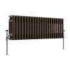 Bern 300 x 1010mm Black Copper Triple Horizontal Column Radiator