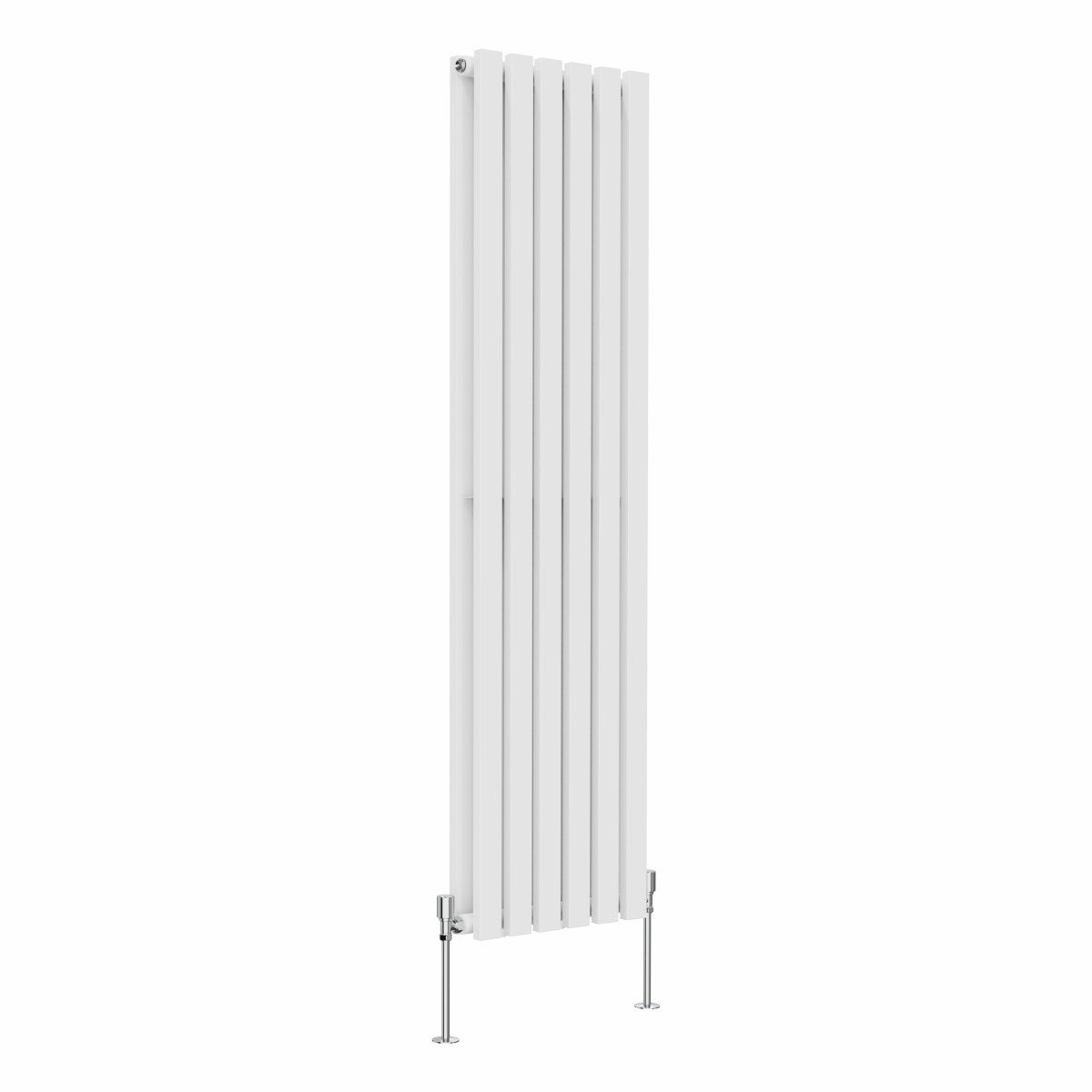 Lulea 1600 x 410mm White Double Vertical Flat Panel Radiator