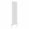 Lulea 1600 x 410mm White Double Vertical Flat Panel Radiator