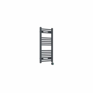 Bergen 800 x 400mm Straight Anthracite Thermostatic Touch Control Electric Heated Towel Rail