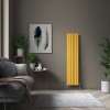 Karlstad 1800 x 410mm Zinc Yellow Double Vertical Flat Panel Designer Radiator