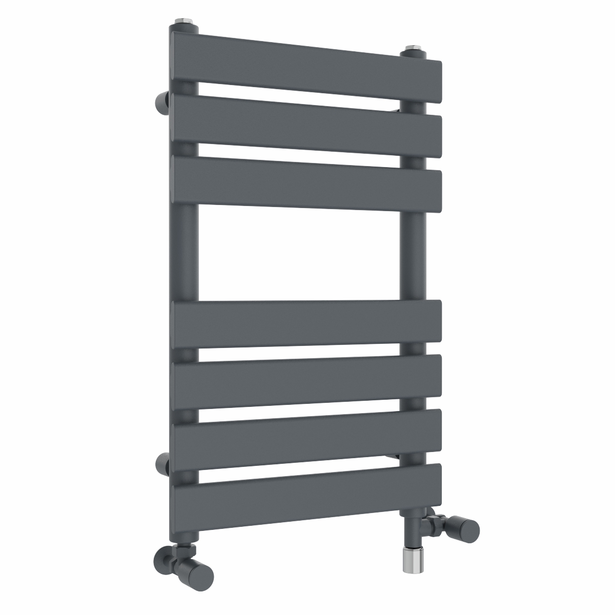 Juva 650 x 400mm Dual Fuel Sand Grey Flat Panel Simple Electric Heated Towel Rail