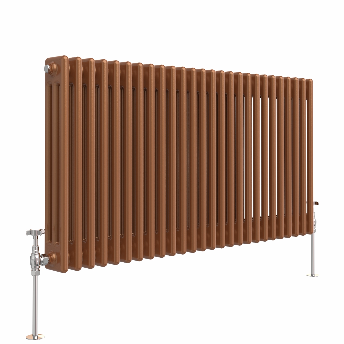 Bern 600 x 1190mm Metallic Bronze Triple Horizontal Column Radiator