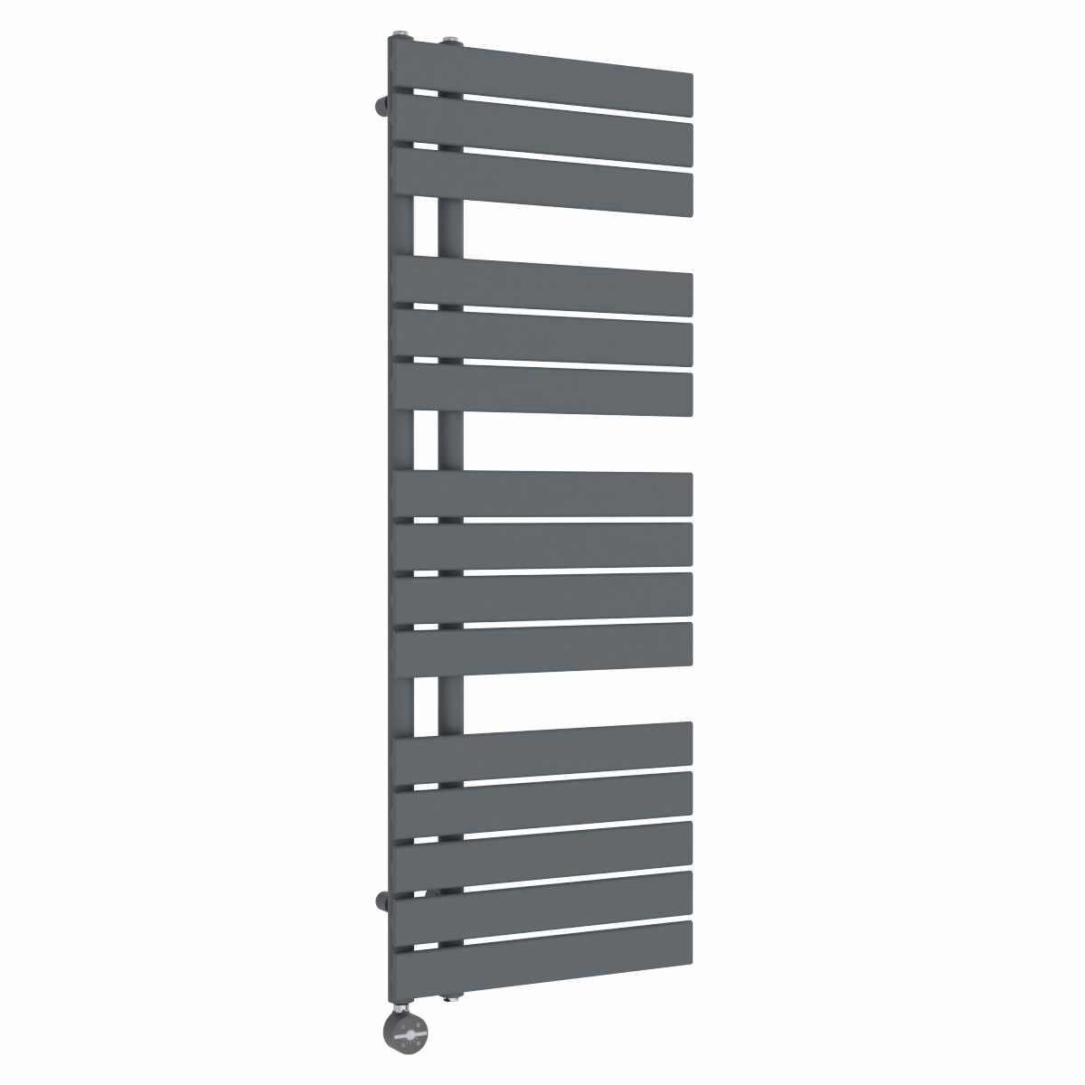 Kristiansund 1380 x 500mm Anthracite Thermostatic Touch Control Electric Heated Towel Rail