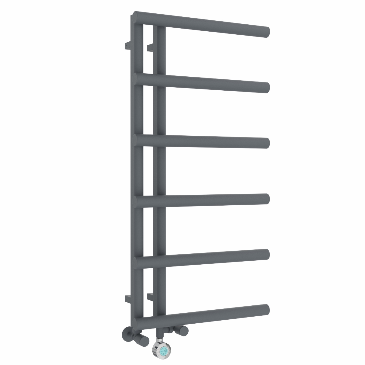 Alesund 988 x 500mm Dual Fuel Anthracite Thermostatic Touch Control Electric Heated Towel Rail