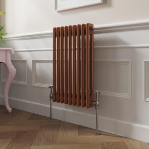 Bern 600 x 425mm Metallic Bronze Double Horizontal Column Radiator