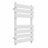 Juva 650 x 400mm White Flat Panel Simple Electric Heated Towel Rail