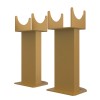 Karlstad Flat Panel Radiator Feet - Metallic Gold