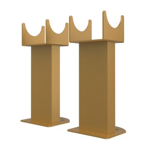 Karlstad Flat Panel Radiator Feet - Metallic Gold