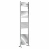 Bergen 1600 x 400mm Straight Chrome Heated Towel Rail