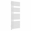 Kristiansund 1380 x 500mm White Simple Electric Heated Towel Rail