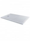 Essentials 1600 x 800mm Rectangle Stone Shower Tray White