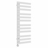 Kongsberg 1200 x 450mm White Thermostatic Touch Control Electric Towel Rail