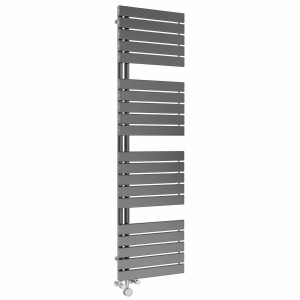 Kristiansund 1800 x 500mm Dual Fuel Gunmetal Thermostatic Touch Control Electric Heated Towel Rail
