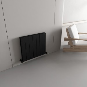 Carisa Nemo Double 600 x 660mm Black Designer Aluminium Radiator