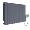 Bismo 575 x 935 Grey 2000W Electric Wifi Oil Filled Radiator