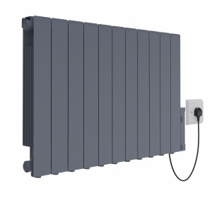 Bismo 575 x 935mm Grey Wifi Oil Filled Electric Radiator - 2000W