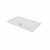 Essentials 1400 x 800mm Rectangle Stone Shower Tray White