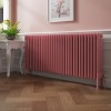 Bern 600 x 1460mm Rose Pink Four Column Horizontal Traditional Radiator