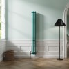 Bern 1800 x 200mm Blue Green Triple Vertical Column Radiator
