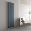 Carisa Nemo Double 1800 x 375mm Anthracite Designer Aluminium Radiator