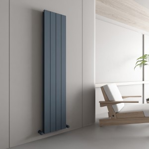 Carisa Nemo Double 1800 x 375mm Anthracite Designer Aluminium Radiator
