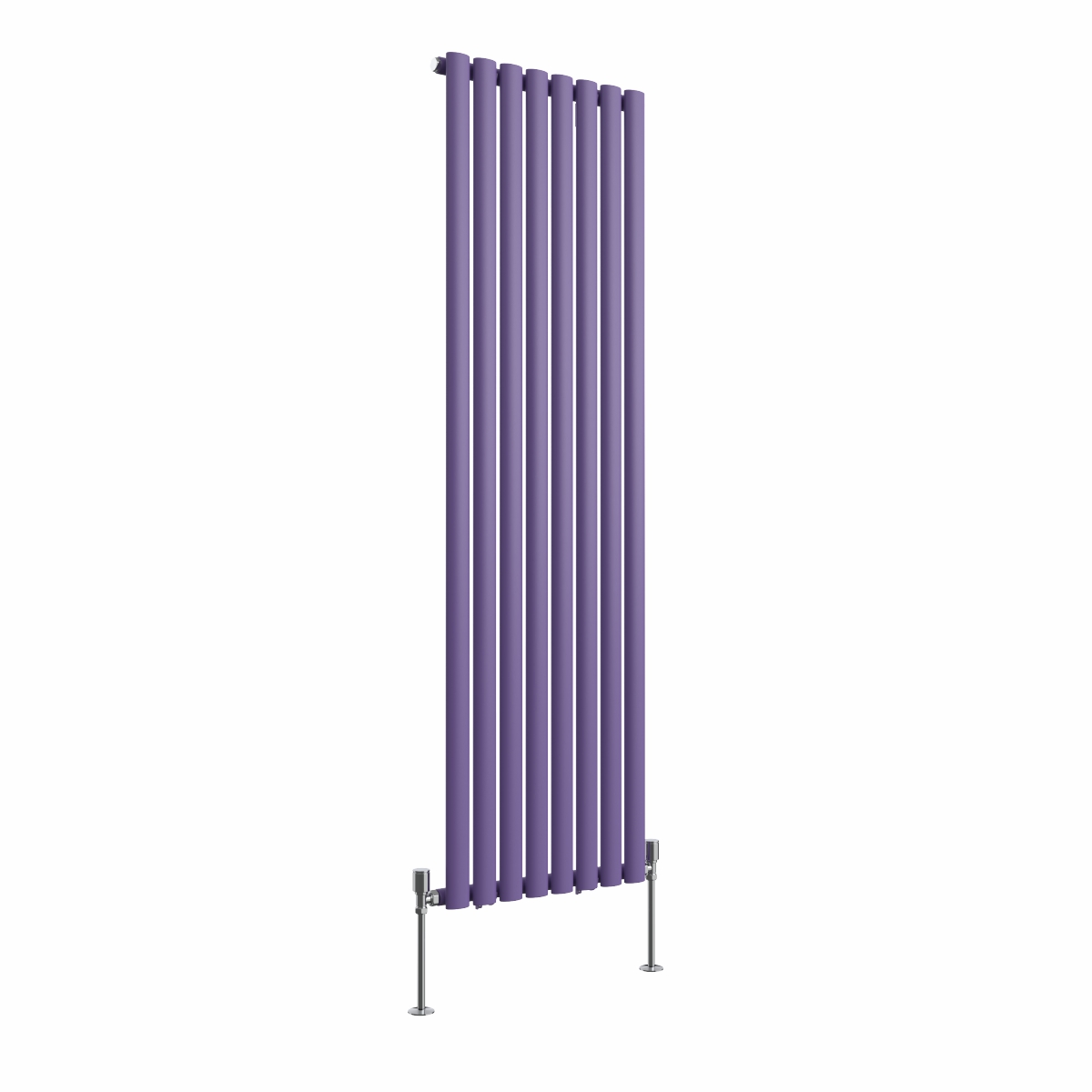 Norden 1600 x 473mm Elegant Purple Single Vertical Oval Column Designer Radiator