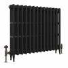 Classic 745 x 902mm Black Primered Finish Triple Column Cast Iron Radiator - 14 Sections