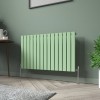Karlstad 600 x 1022mm Pastel Green Single Flat Panel Horizontal Designer Radiator