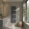Kristiansund 1800 x 500mm Anthracite Simple Electric Heated Towel Rail