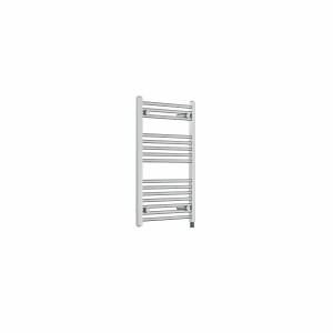 Bergen 800 x 500mm Straight Chrome Prefilled Electric Heated Towel Rail