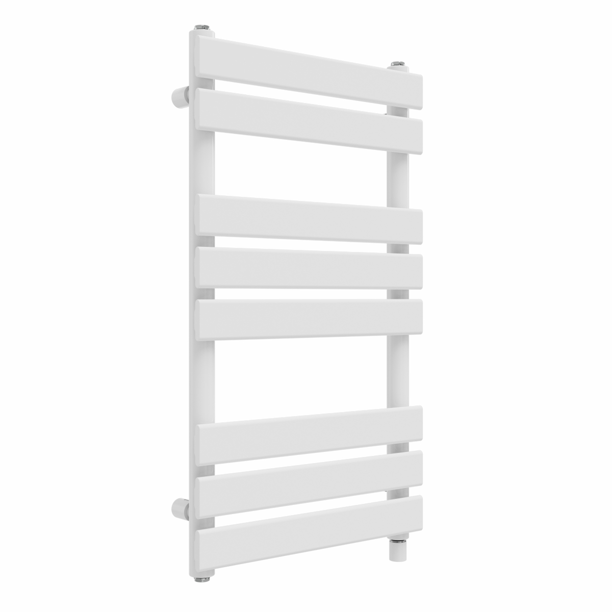 Juva 800 x 450mm White Flat Panel Simple Electric Heated Towel Rail