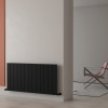 Carisa Nemo 600 x 1230mm Black Designer Aluminium Radiator